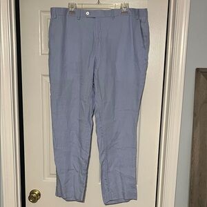 Women’s Petite Blue Linen Pants